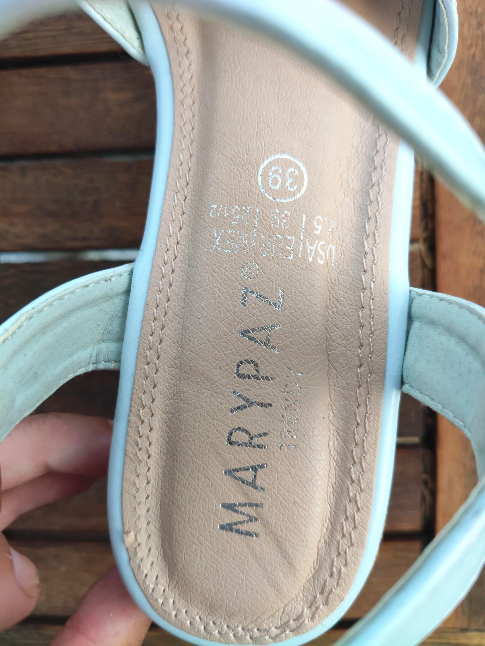 Marpaz-Sandalen platform dames 39 plastic kurk gekruiste bandjes – photo 5